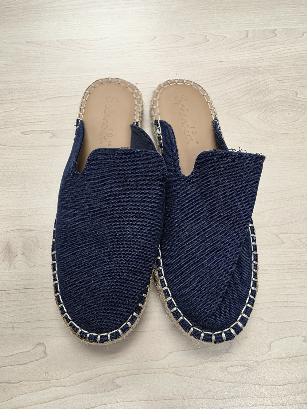 Splendid Navy Espadrille Slip-On Mules